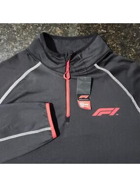 NWT Formula 1 F1 Pull Over Half Zip Mid Layer Stretch Performance Tech Mens XXL